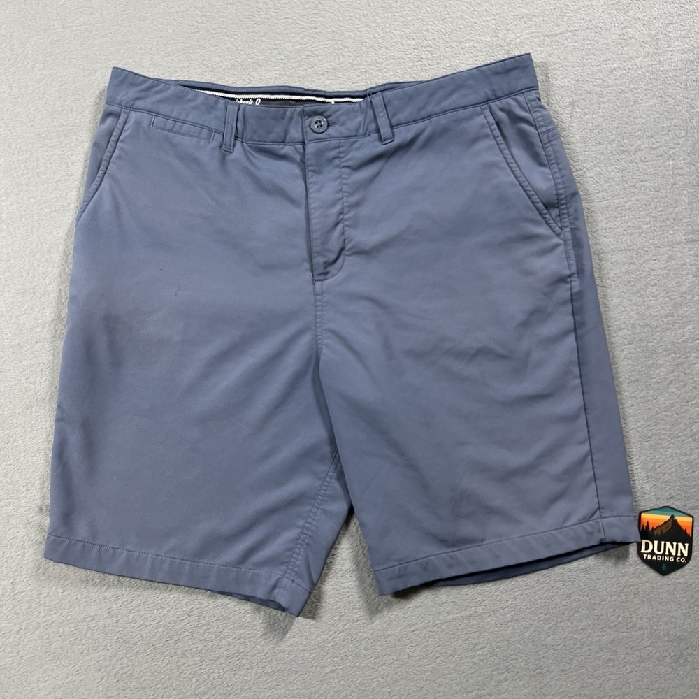 Johnnie O Shorts Mens 35 Blue Mulligan 9" Performance Golf Chinos Stretch